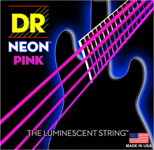 DR Strings NPB-40 Hi-Def Neon Pink bass-strenger, 040-100