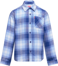 Levi's® Plaid Flannel Pocket Shirt Shirts Long-sleeved Shirts Blå Levi's*Betinget Tilbud