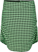 Green Checked Untold Stories Gaya Mini Skirt Skjørt