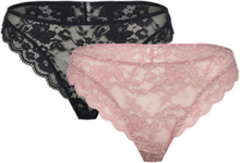 Brief Thong Reg Iris 2 Pack G-streng Undertøj Pink Lindex