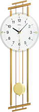 Wall Clock AMS 5315, Quartz, White, Analogue, Modern