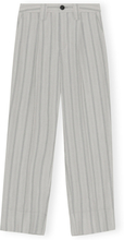 Phantom Stripe Ganni Drapey Stripe Passit Mid Midje Pant Pant Bukse