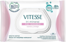 Makeup renseservietter Vitesse Tri-Mineral Følsom hud (25 enheder)