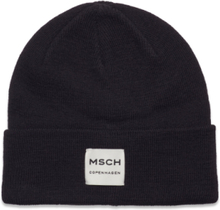Mschmojo Logo Beanie Accessories Headwear Beanies Black MSCH Copenhagen