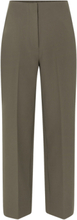 Evie Classic Trousers Trousers Suitpants Kakigrønn Second Female*Betinget Tilbud