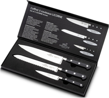 Knife Set Licorne 3-Pack Home Kitchen Knives & Accessories Knife Sets Silver Lion Sabatier
