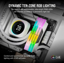 CORSAIR Vengeance RGB DDR5 - 32GB 2x16GB DIMM - 5200MHz - Obuffrad, 40-40-40-77, XMP 3.0, White Heatspreader, RGB LED, 1,25V
