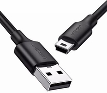UGREEN 10386 3M USB-A til 5Pin Mini-USB Hurtig dataoverførselsledning Opladningskabel til bil DVR/di