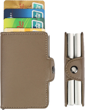 iSafe 2.0 Dobbelt Læder Kortholder til Kreditkort - Grå