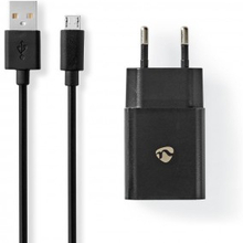 Vægoplader | 1x 2.1 A A | Antal output: 1 | USB-A | Micro USB (Loose) kabel | 1.00 m | 10.50 W | Sin