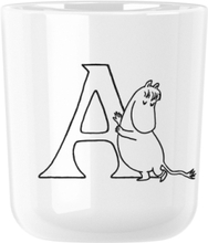 Moomin Abc Krus - A 0.2 L. Home Tableware Cups & Mugs Espresso Cups Hvit RIG-TIG*Betinget Tilbud