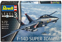 Revell Modellbausatz Flugzeug 1:72 - Grumman F-14D Super Tomcat im Maßstab 1:72, Level 3, originalgetreue Nachbildung mit vielen Details, 03960 Pienoismallin osa ja lisätarvike