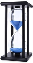 60 Minutters Timeglas Sand Timer Retro boligdekoration med 4 sorte trærammer