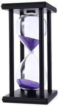 60 Minutters Timeglas Sand Timer Retro boligdekoration med 4 sorte trærammer