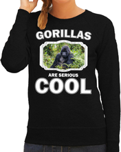 Sweater gorillas are serious cool zwart dames - gorilla apen/ gorilla trui