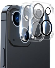 ENKAY HAT-PRINCE 2Pcs/Set for iPhone 14 /14 Max Rear Camera Lens Film Tempered Glass Full Cover Len