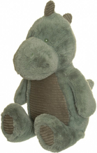 Teddykompaniet Dino med manchestertyg 80 cm (Grön)