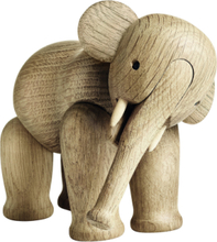 Elefant Lille Home Decoration Decorative Accessories-details Wooden Figures Beige Kay Bojesen