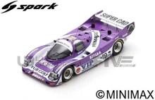 Samlarbil i miniatyr - SPARK 1/43 - PORSCHE 962 C - Le Mans 1990 - Lila / Vit - S9882