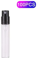 100 stk 1,5 ml bærbar gennemsigtigt glas parfume genopfyldelig flaske mini badeværelse sprayflaske -