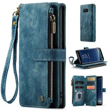 CASEME C30 Series Telefon Lynlås Pocket Pocket Etui til Samsung Galaxy S8, PU Læder Flere kortpladse