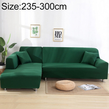 Sofa All-inclusive Universal Set Sofa Full Cover Add One Piece of Pillow Case, Size:Four Seater(235-300cm)(Dark Green)
