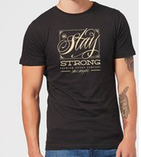Stay Strong Deming Men's T-Shirt - Black - 3XL - Black