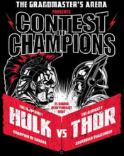 Marvel Thor Ragnarok Champions Poster Männer T-Shirt – Schwarz - 3XL