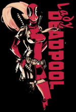 Marvel Deadpool Lady Deadpool Männer T-Shirt – Schwarz - 3XL