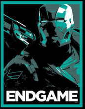 Avengers Endgame War Machine Poster Hoodie - Black - S - Black