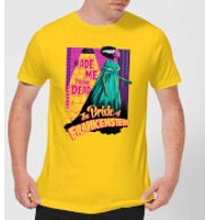 Universal Monsters Retro Bride Of Frankenstein Men's T-Shirt - Yellow - S