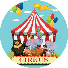 Partydax Cirkus, sockeroblat Ø 19 cm