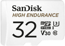 Memory card SANDISK High Endurance micro SDHC UHS-I, SD Adapter, 32GB, Class 10