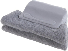 Window Groove Cleaning Cloth Cleaning Brush(Dark Gray)