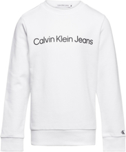 Inst. Logo Regular Cn Sweat-shirt Genser Hvit Calvin Klein*Betinget Tilbud