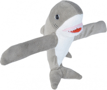 Wild Republic knuffel witte haai junior 20 cm pluche grijs/wit