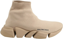 Balenciaga Speed ​​2.0 sneaker i beige resirkulert strikket polyester