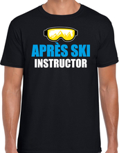 Apres ski t-shirt Apres ski instructor zwart heren - Wintersport shirt - Foute apres ski outfit