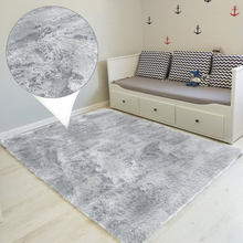 Shaggy matto olohuoneen matto pitkä pino 160 x 230 cm - olohuoneen matot pörröinen takkuinen makuuhuoneen sängyn matto ulkomatto harmaa - valkoinen