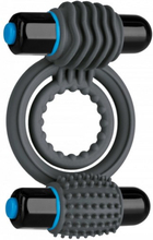 Double C-Vibrating Ring OptiMale Gray