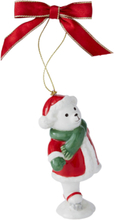 Julgransdekoration Skating Teddy Christmas Tree höjd 9.5 cm