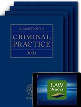 Blackstone's Criminal Practice 2021 (Book, All Supplements, and Digital Pack)