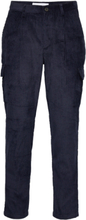 Parker Heavy Corduroy Cargo Pants Trousers Cargo Pants Marineblå Les Deux*Betinget Tilbud