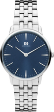 Danish Design IV98Q1251 Horloge Akilia staal zilverkleurig-lichtblauw 32 mm