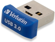 Verbatim Store ''n'' Stay Nano, 64 GB, USB A-tyyppi, 3.2 Gen 1 (3.1 Gen 1), Suojus, 3 g, Sininen