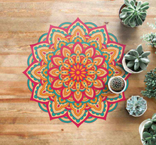 Mandala vinyl vloerkleed Kleurrijke mandala's