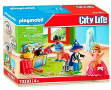 Playmobil city life børn med dress up kuffert - 70283