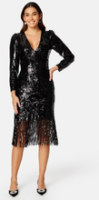 Y.A.S Flapper 7/8 Sequin Dress Black S