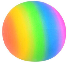 Jumbo squishy ball neon regnbue