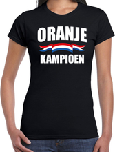 Zwart fan shirt / kleding Holland zwart kampioen EK/ WK voor dames